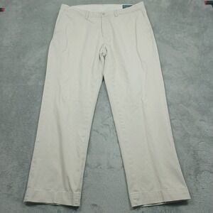 Polo Ralph Lauren Pants Mens 38x30 Beige Straight Relaxed Fit Chino Preppy